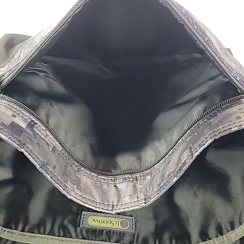 LeSportSac Camouflage Messenger Crossbody Bag DigiCamo 13x9.5 Inches